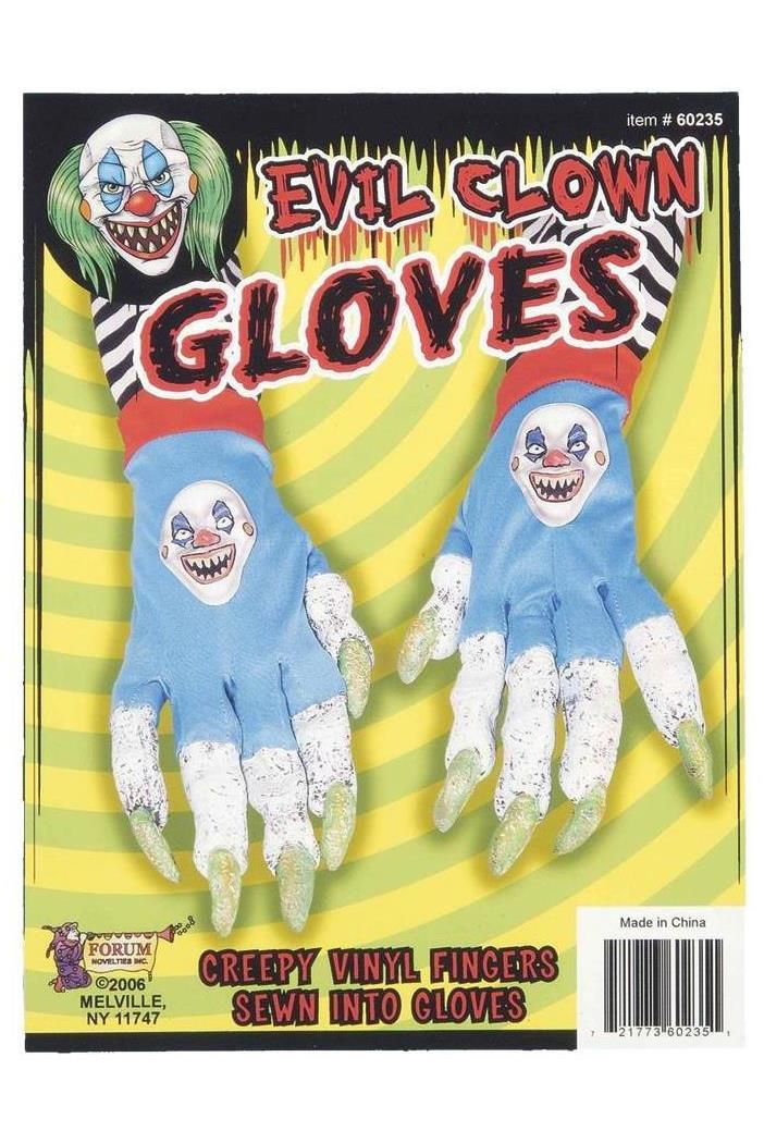 Forum Novelties Inc Men's Evil Clown Gloves - Standard