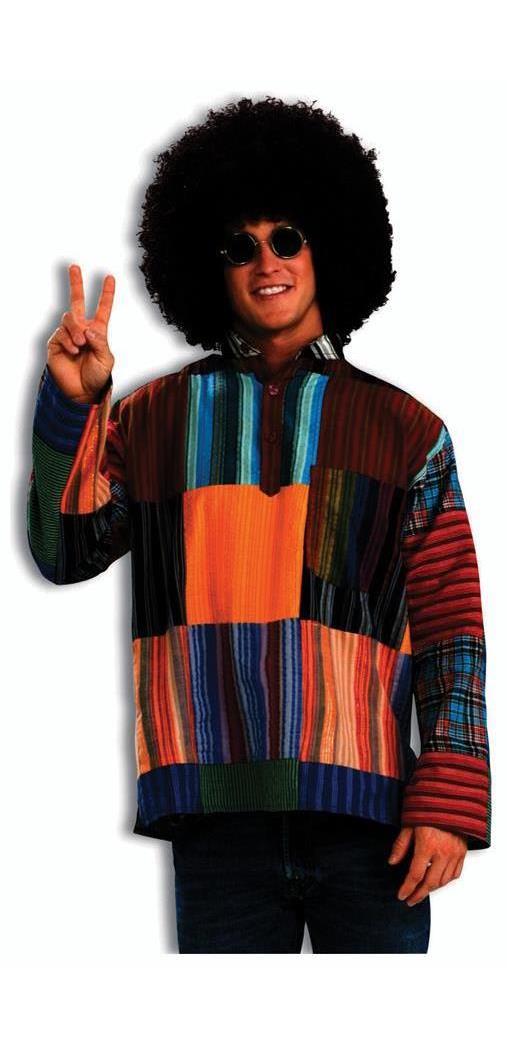 Forum Novelties Inc Men's 60's Patchwork Shirt Costume - Standard