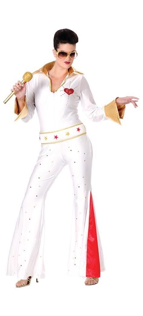 Fun World/Holiday Times Women's Elvis Female Jumpsuit Costume - 2-8