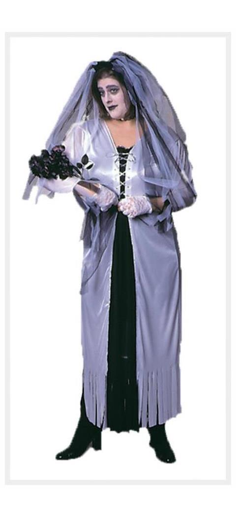 Fun World/Holiday Times Women's Skeleton Bride Plus Size Costume - Standard