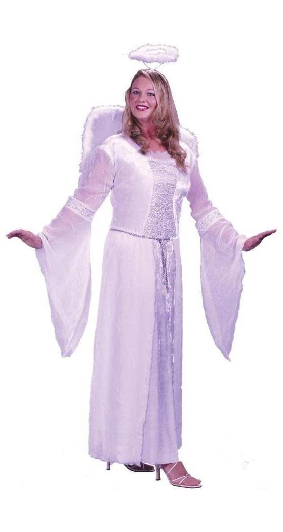 Fun World/Holiday Times Women's Angel White Plus Size Costume - Standard