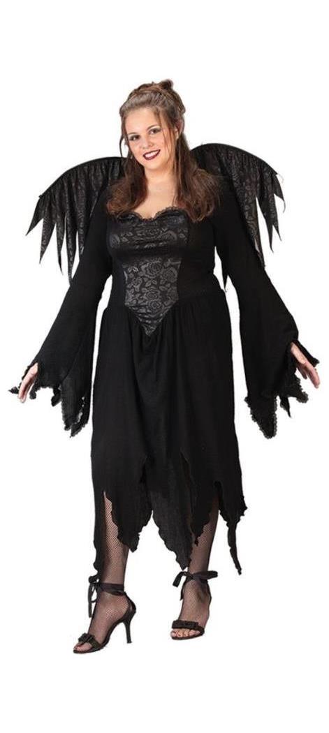 Fun World/Holiday Times Women's Black Rose Fairy Plus Size Costume - Standard