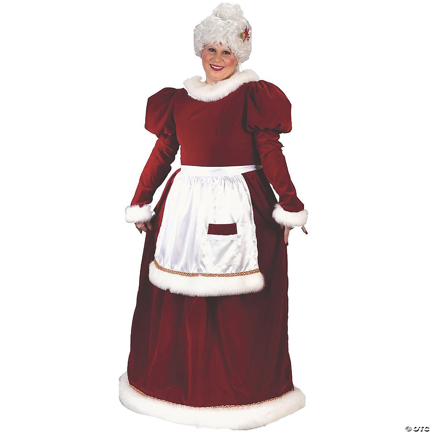 Fun World/Holiday Times Women's Santa Ms Velvet Plus Size Costume - Standard