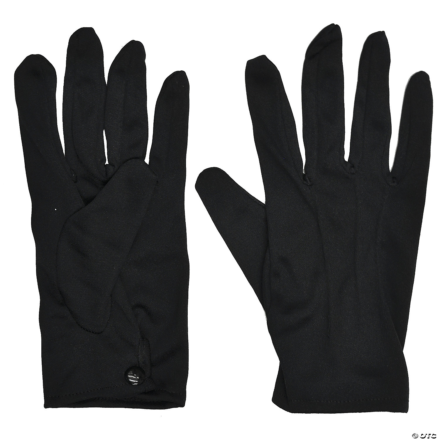 Fun World/Holiday Times Men's Theatrical Glove with Snap Black - Standard