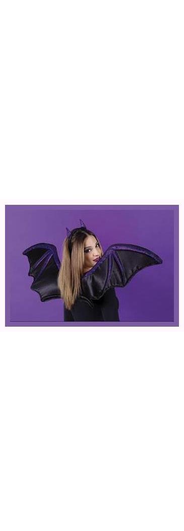 Fun World/Holiday Times Women's Black Bat Adult Wings - Standard
