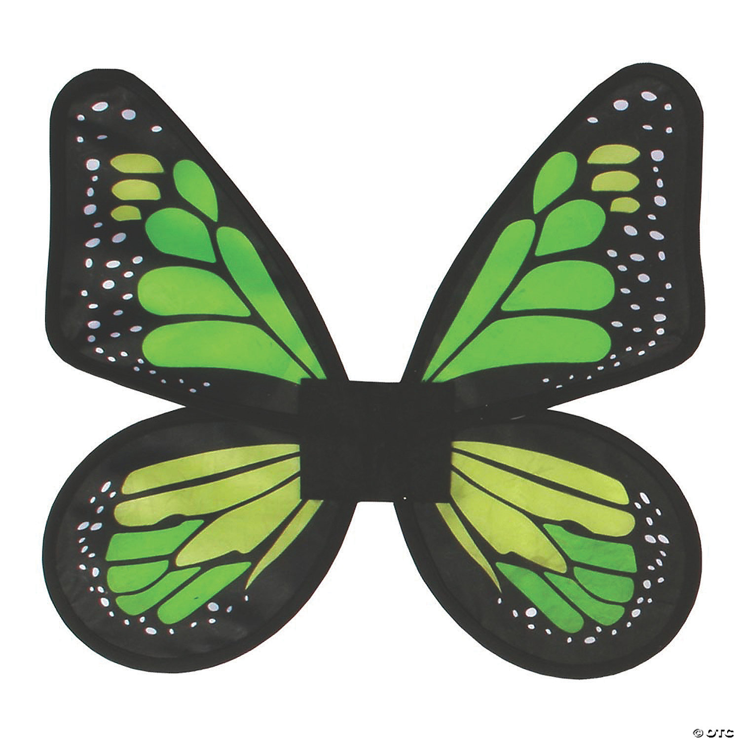 Fun World/Holiday Times Women's Wings Butterfly Satin And Green - Standard for Mardi Gras