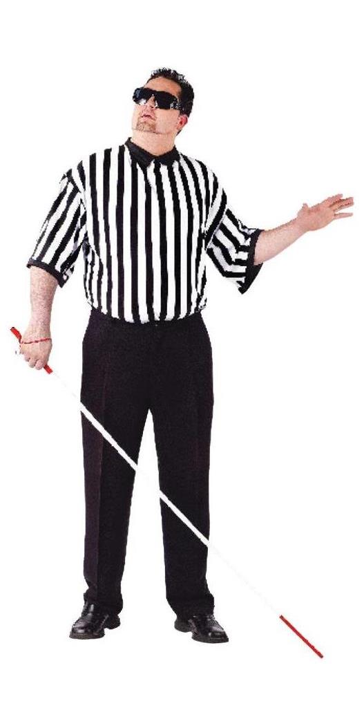 Fun World/Holiday Times Men's Blind Referee Adult Plus Costume - Standard