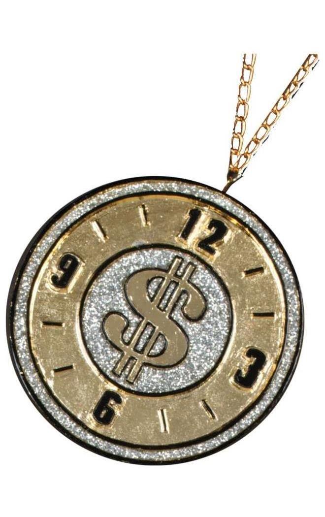 Fun World/Holiday Times Men's Rappers Medal Dollar Clock - Standard