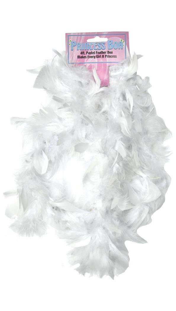 Fun World/Holiday Times Women's White Boa Feather With Tinsel - Standard for Valentines Day