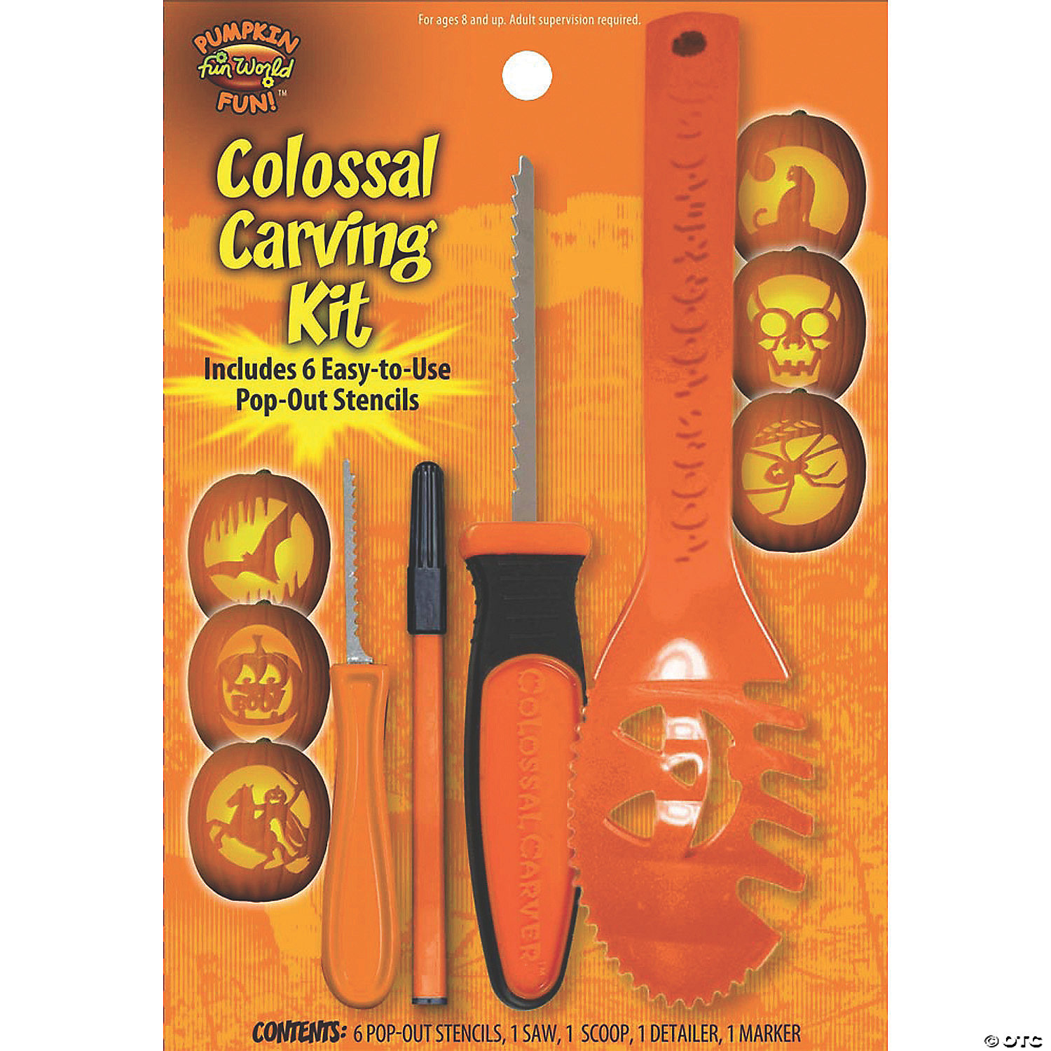 Fun World/Holiday Times Pumpkin 10 Pc Ultimate Carving Accessory - Standard
