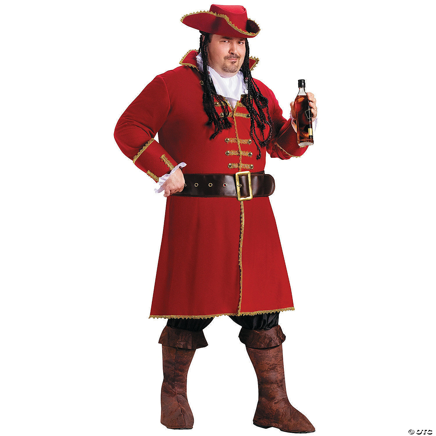 Fun World/Holiday Times Men's Captain Blackheart Plus Size Costume - Standard