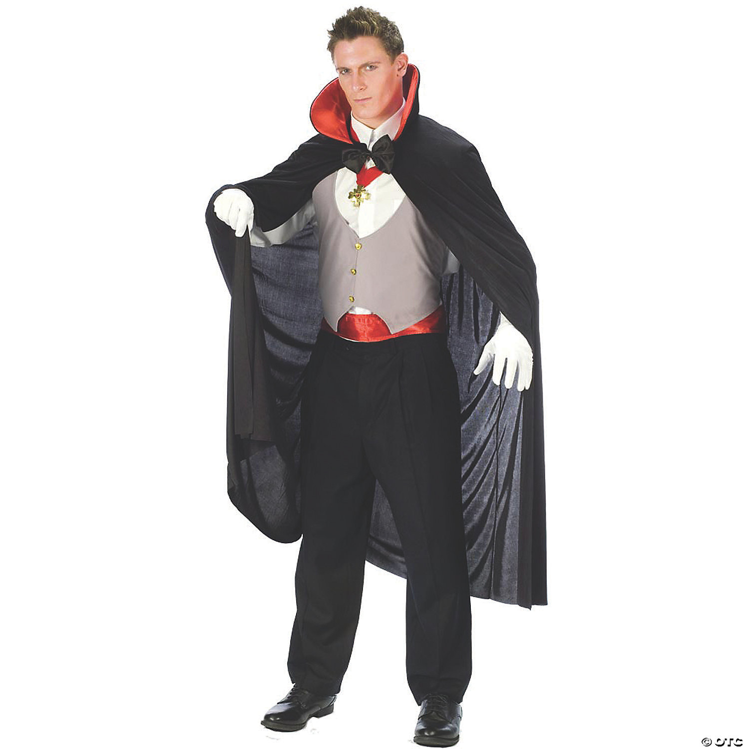 Fun World/Holiday Times Men's Deluxe Vampire Red Costume - Standard