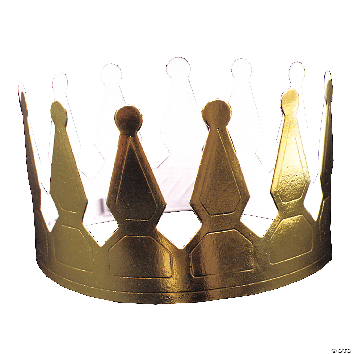 Beistle Company Men's Gold Foil Crowns - Standard