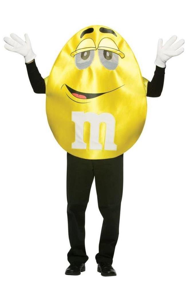 Rasta Imposta Men's M&M's Yellow Deluxe Costume - Standard
