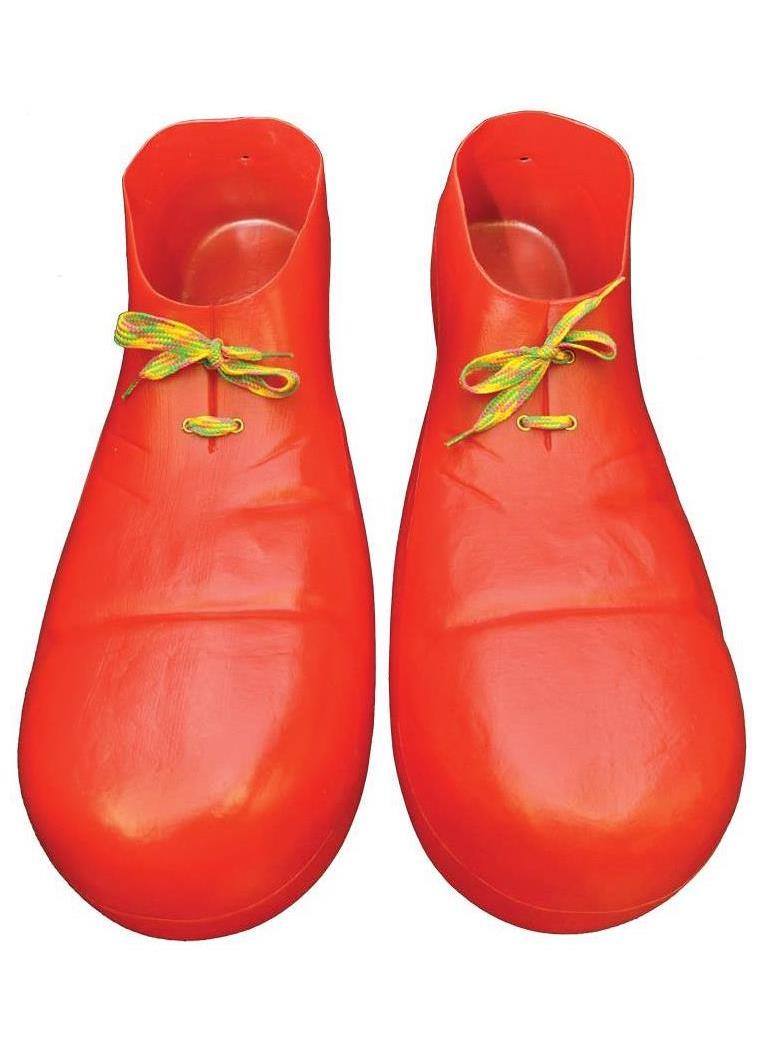 Rubie's Costume Co Men's Red Clown Plastic Shoes - Standard
