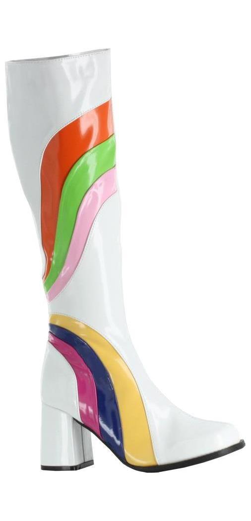 Ellie Shoes Women's Colorful Swirl Design Go Go Boots - Standard