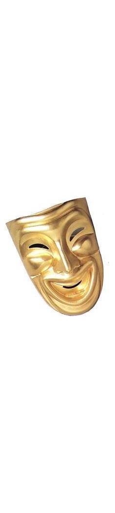 Disguise Inc Men's Gold Comedy Mask - Standard