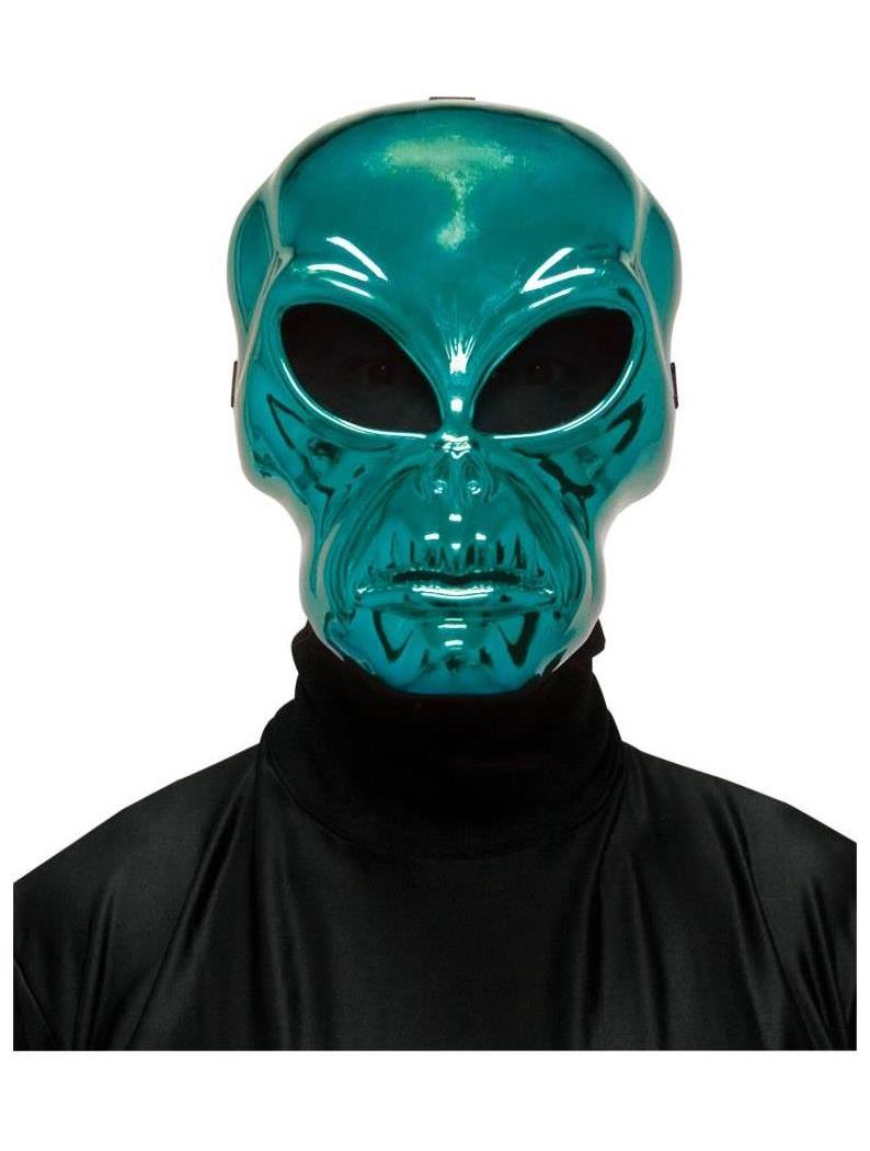 Seasonal Visions International Men's Alien Hockey Green Mask - Standard