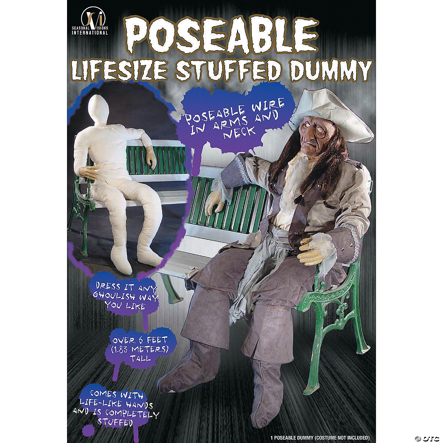 Seasonal Visions International Dummy Poseable With Hands-Arms - Standard