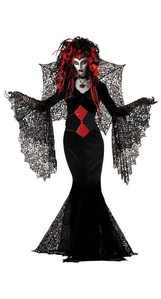 Seasonal Visions International Women's Nightmare Black Widow Women Costume - 12-14
