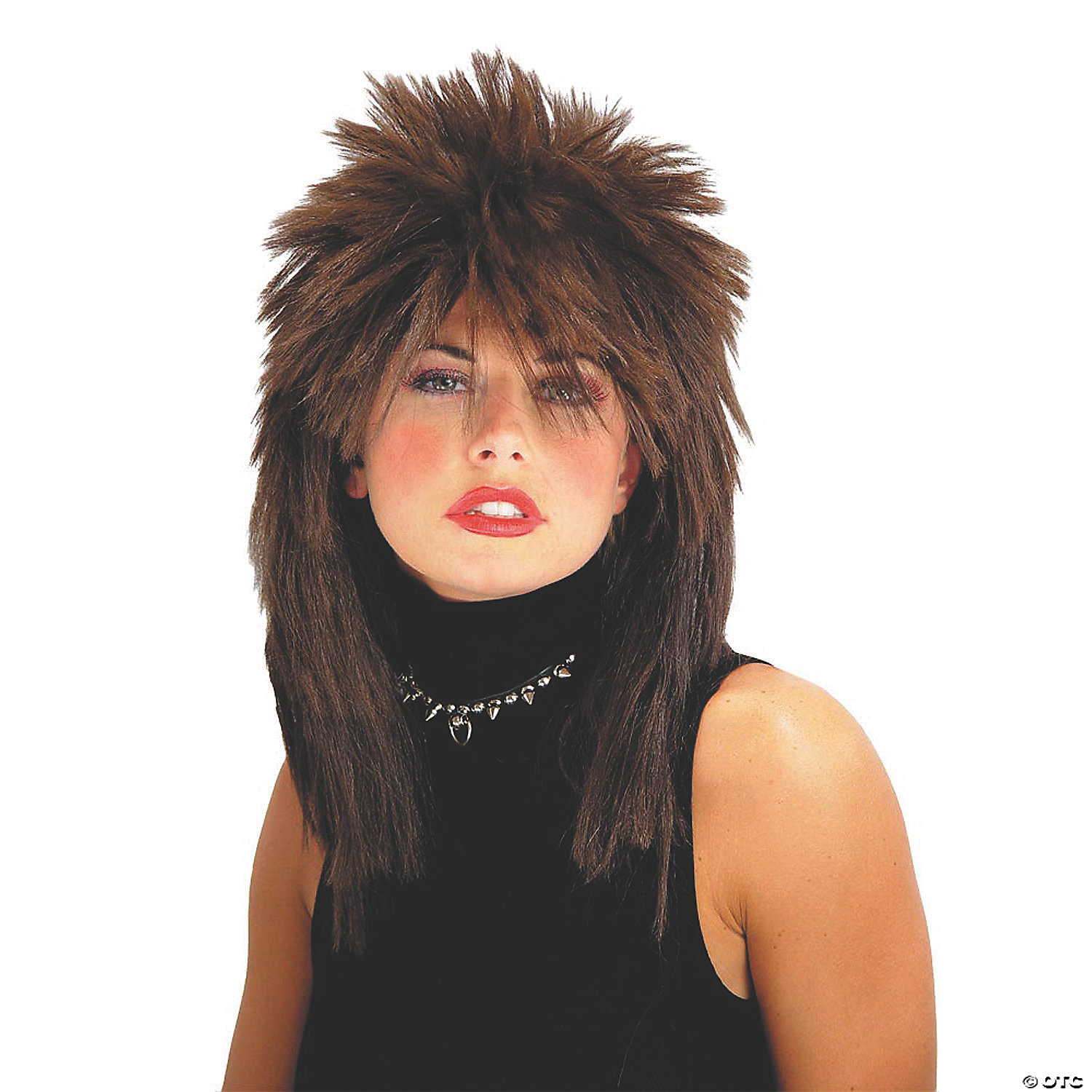 Seasonal Visions International Women's Spiked Top Brown Wig - Standard