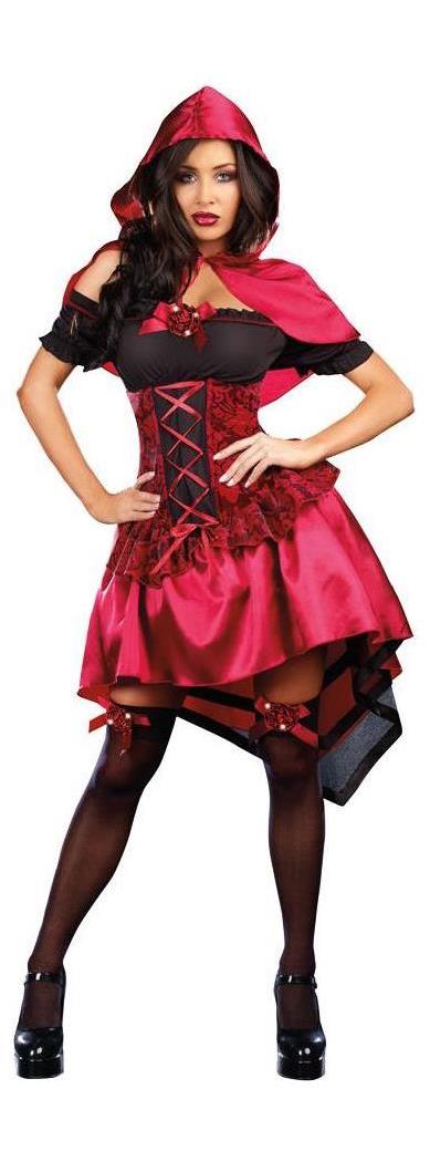 Dreamgirl Women's Naughty Little Red Small Costume - Standard