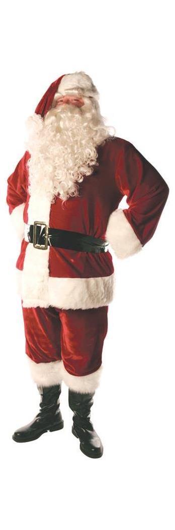 Underwraps Carnival Corp. Men's Santa Suit Lined Adult Costume - Standard