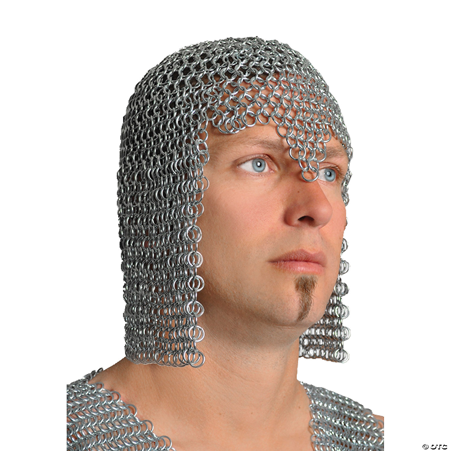 Western Fashion Men's Chainmail Hood Short Hat - Standard