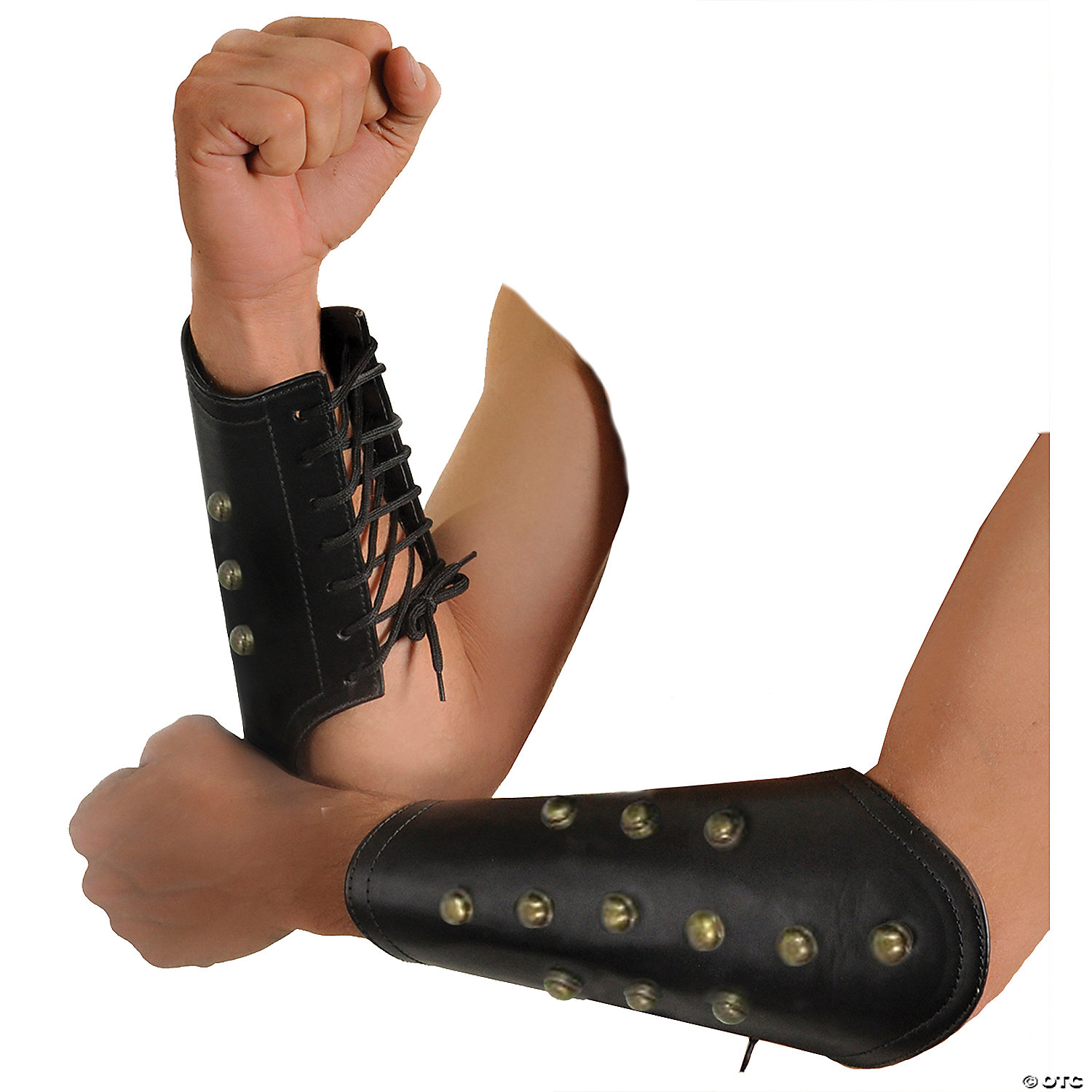 Western Fashion Men's Leather Arm Guards Studs Accessory - Standard