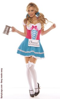 2 pc. Bavarian Beer Babe Light up Costume