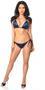 Navy Blue Sequin Pucker Back Bikini SpicyLegs