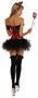 4 PC Pin-Up Devil Costume