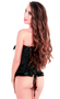 Womens Elegant Black Party Corset Top