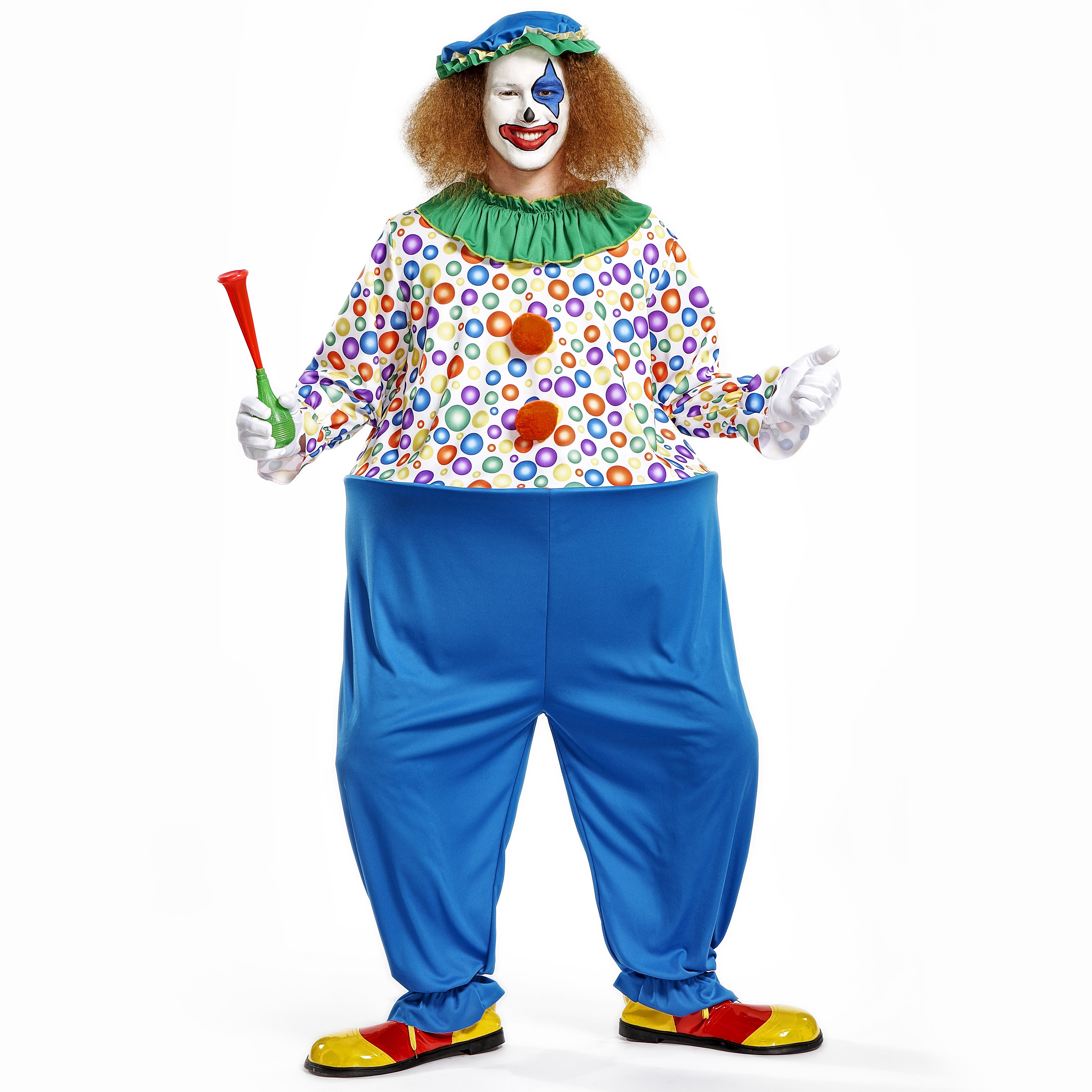 Crazy Clown Adult Costume - SpicyLegs.com