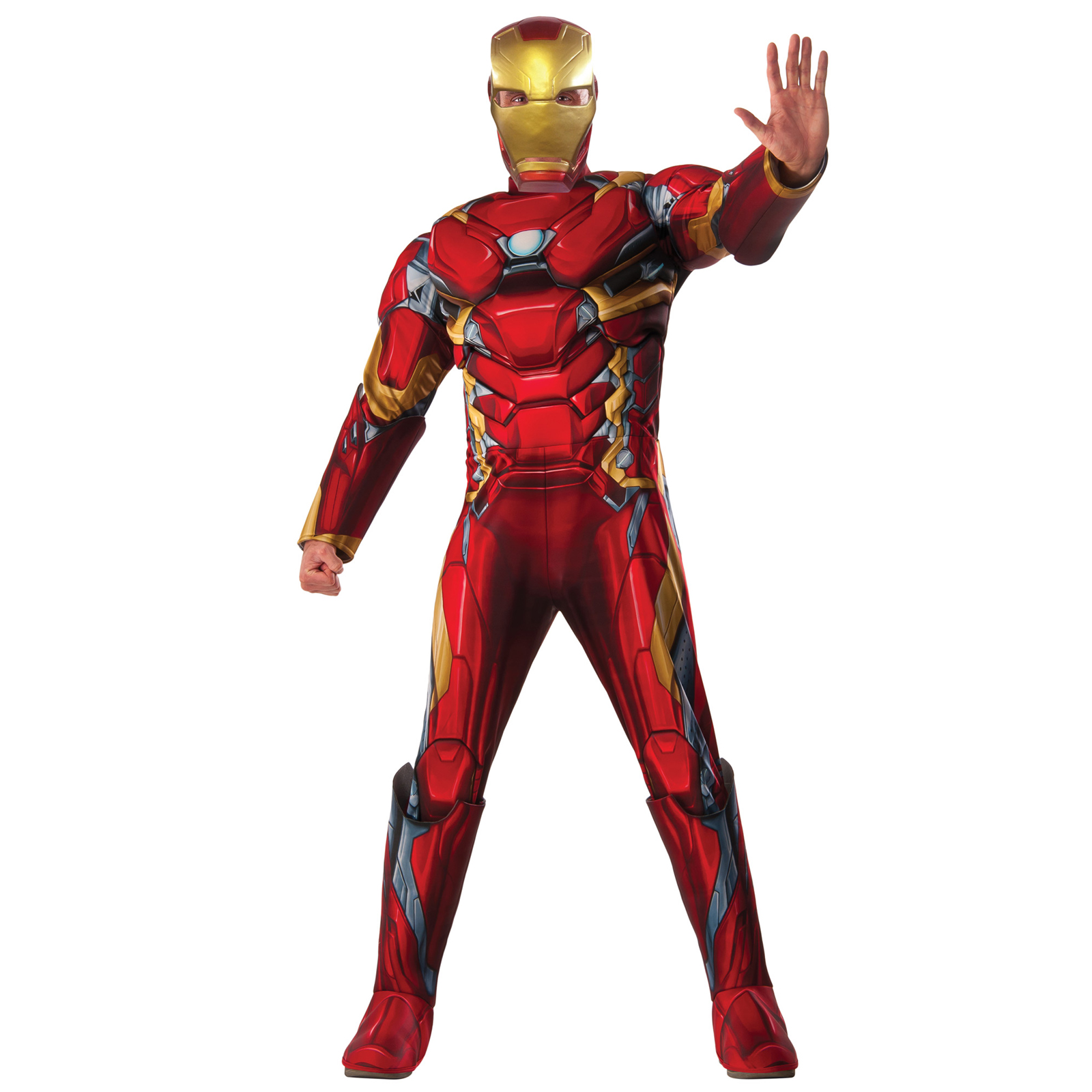 Captain America Civil War - Iron Man Deluxe Adult Muscle Costume ...