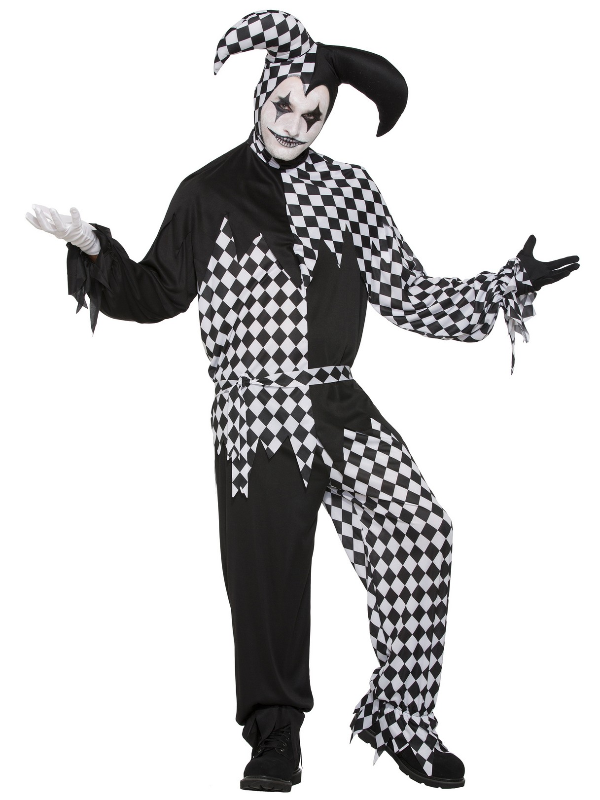 Mens Dark Jester Costume Spicylegs Com