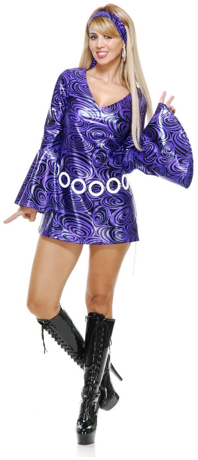 Purple Swirl Disco Diva Costume SpicyLegs Com