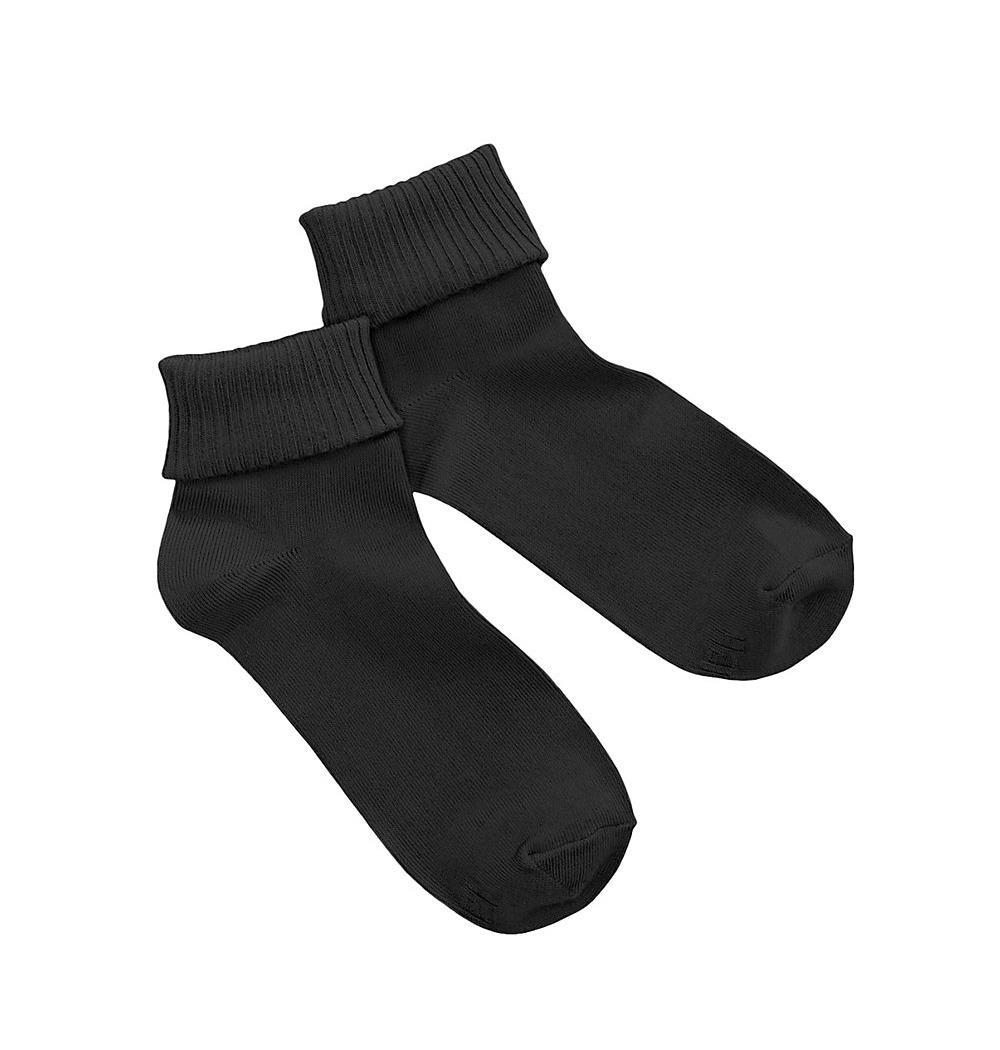 Hanes Women's ComfortSoft Cuff Socks Extended Sizes 3-Pack - SpicyLegs.com