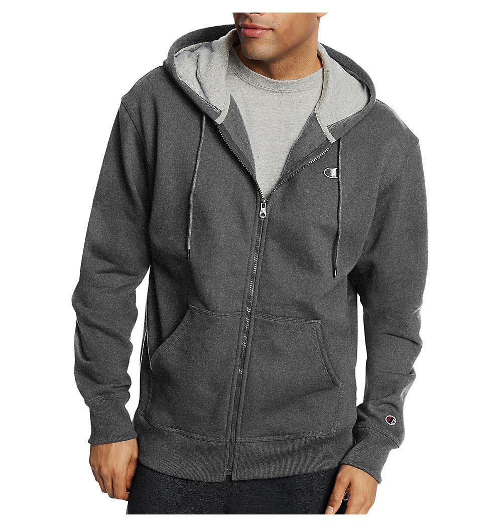 Champion Men's Powerblend Fleece Full Zip Jacket - SpicyLegs.com