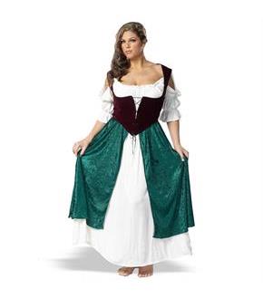 Esmerelda, the Village Wench Plus Adult Costume - SpicyLegs.com