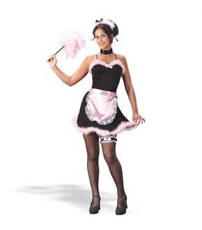 Pink French Maid Teen Costume