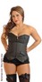 Plus Size Board Room Babe Pinstripe Corset Spicylegs Com