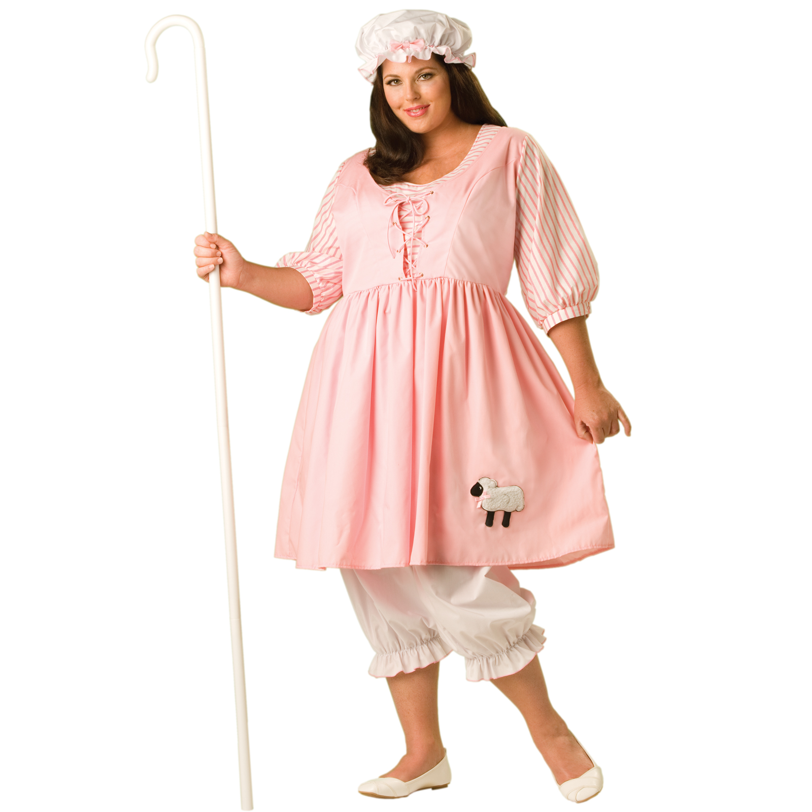 Little Bo Peep Plus Adult - Fairytale Classics Costume - SpicyLegs.com