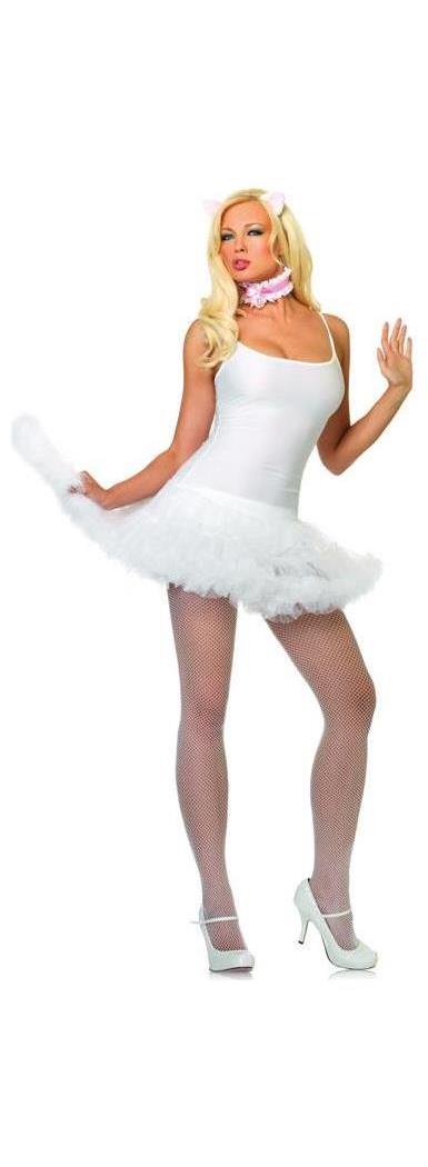 Kitty Cat White Costume - SpicyLegs.com